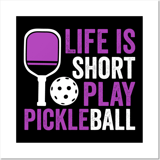 Pickleball women funny Wall Art by Positively Petal Perfect 